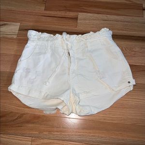 White paper bag shorts